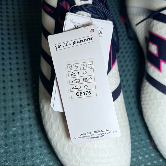 ***NWT*** Lotto Maestro 100 IV Soccer Cleats White & Navy Blue - Picture 10 of 12